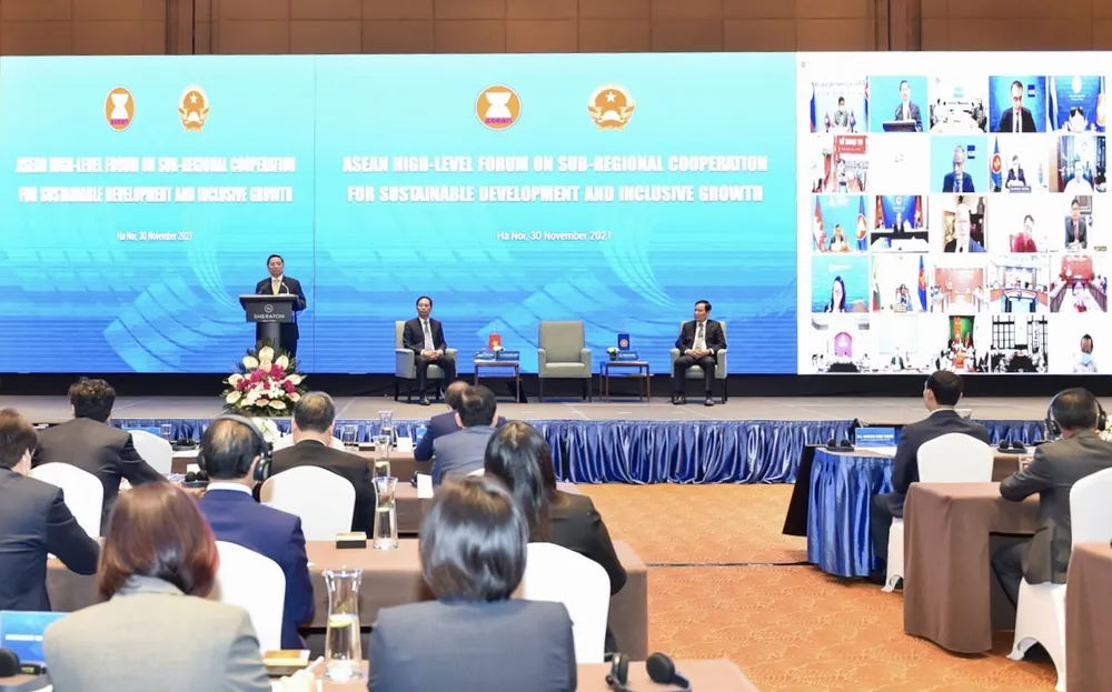 Thủ tướng Phạm Minh Chính phát biểu tại diễn đàn. Ảnh: VIẾT CHUNG