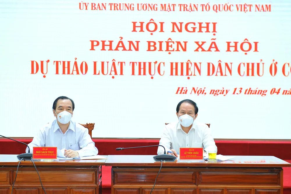 Hội nghị phản biện xã hội MTTQ ngày 13-4