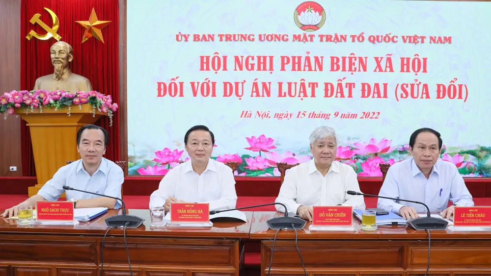 Hội nghị MTTQ phản biện Luật Đất đai (sửa đổi)