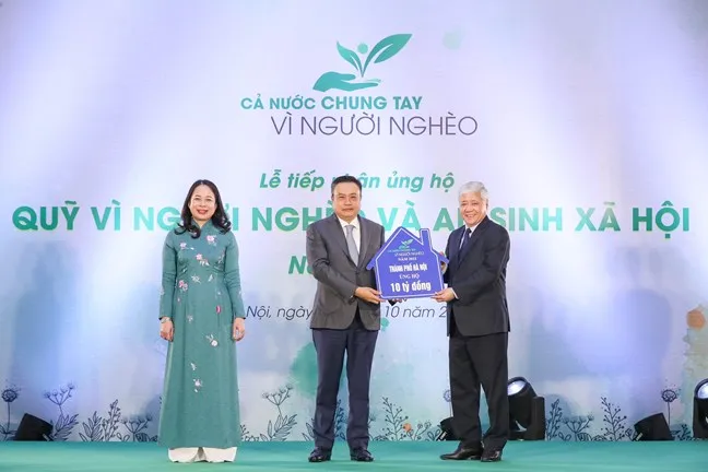 Đã có trên 1.400 tỷ đồng ủng hộ Quỹ Vì người nghèo và an sinh xã hội năm 2022 ảnh 1