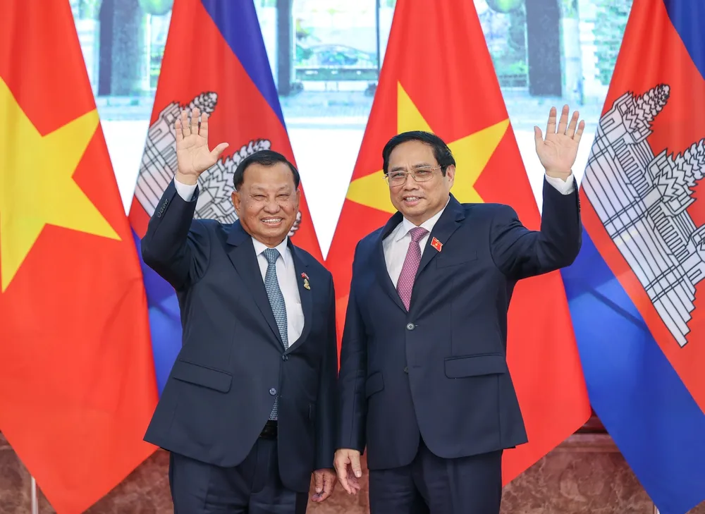 Thủ tướng Phạm Minh Chính hội kiến Chủ tịch Thượng viện Campuchia ảnh 2