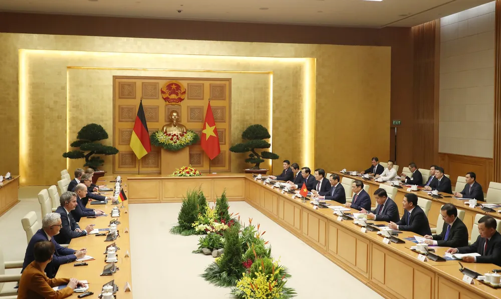 Thủ tướng Phạm Minh Chính chủ trì lễ đón Thủ tướng Đức Olaf Scholz ảnh 13