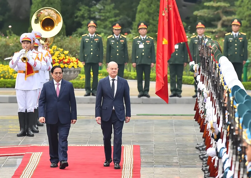 Thủ tướng Phạm Minh Chính chủ trì lễ đón Thủ tướng Đức Olaf Scholz ảnh 8