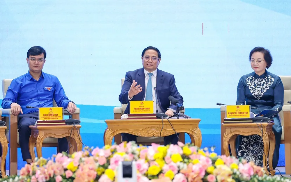 Thủ tướng gửi thông điệp “5 tiên phong” tới 20 triệu thanh niên Việt Nam. Ảnh: VIẾT CHUNG