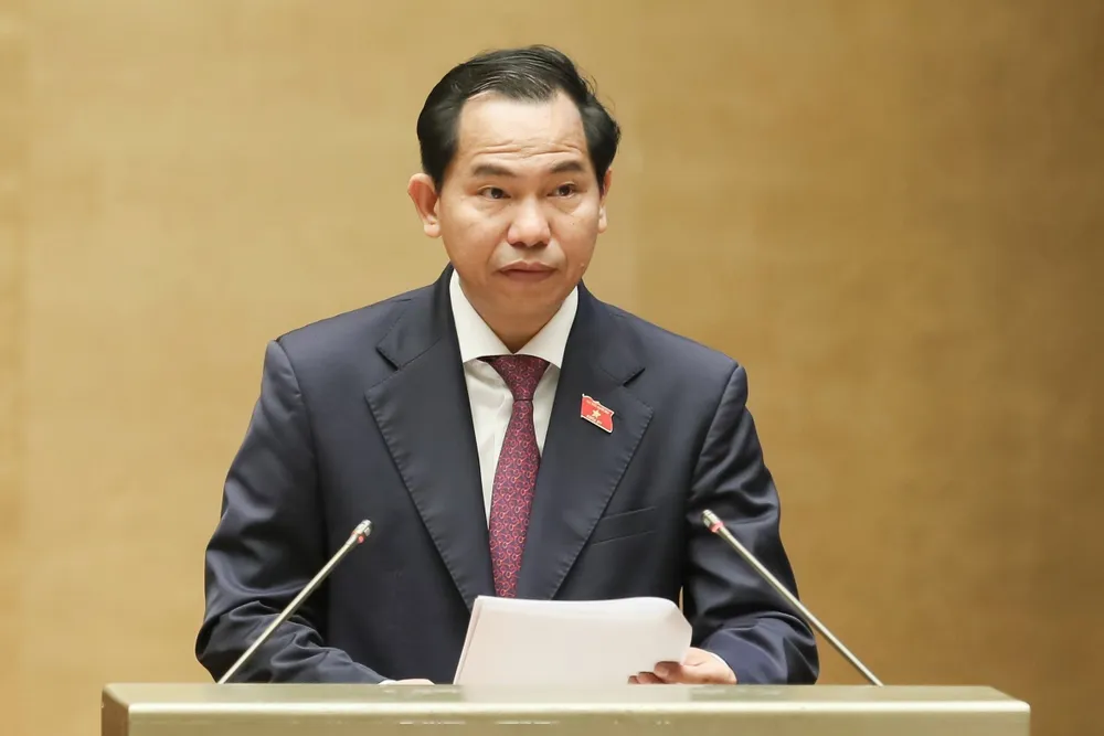 Chủ nhiệm Ủy ban Tài chính - Ngân sách của Quốc hội Lê Quang Mạnh. Ảnh: QUANG PHÚC
