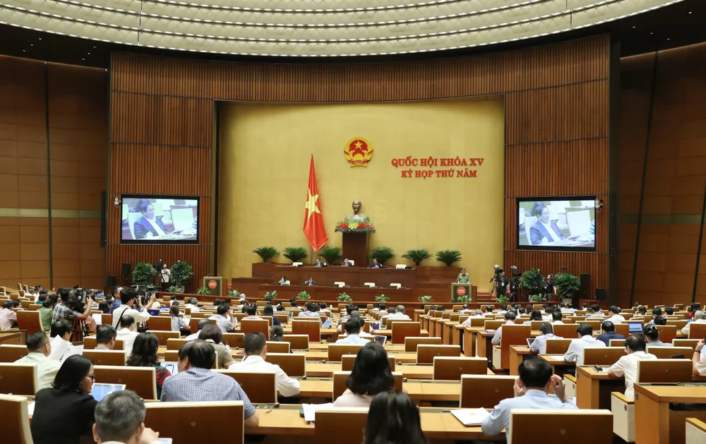 Phiên họp chiều 2-6. Ảnh: QUANG PHÚC