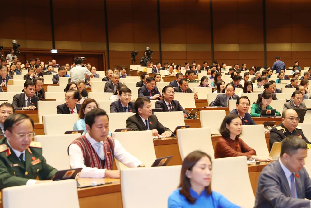 Quốc hội chiều 24-6. Ảnh: QUANG PHÚC