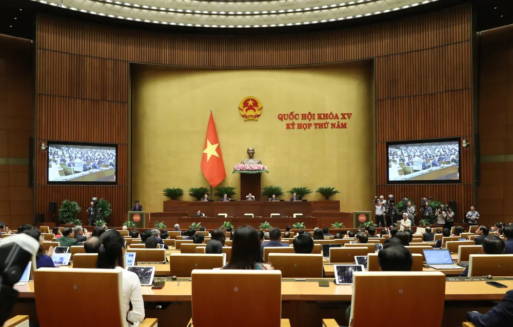 Quốc hội chiều 24-6. Ảnh: QUANG PHÚC