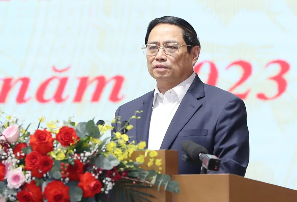 Thủ tướng Phạm Minh Chính yêu cầu cuối năm 2023 đưa vào hoạt động cơ sở dữ liệu quốc gia về công chức, viên chức. Ảnh: QUANG PHÚC