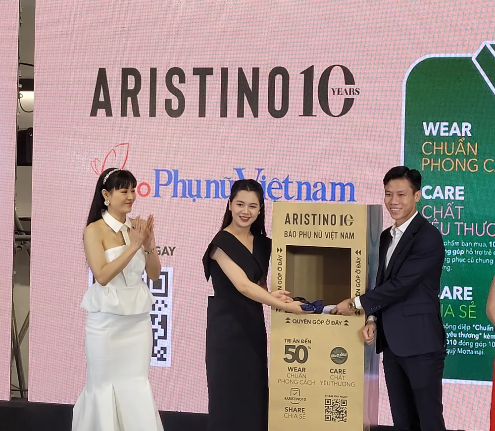 Vợ chồng cầu thủ Quế Ngọc Hải ủng hộ chiến dịch gây quỹ Mottainai nhằm ủng hộ trẻ em có hoàn cảnh khó khăn