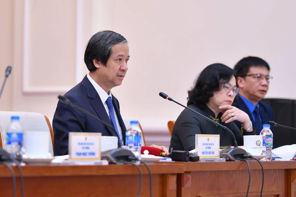 Bộ trưởng Bộ GD-ĐT Nguyễn Kim Sơn cho biết, có thể điều chỉnh các môn tích hợp