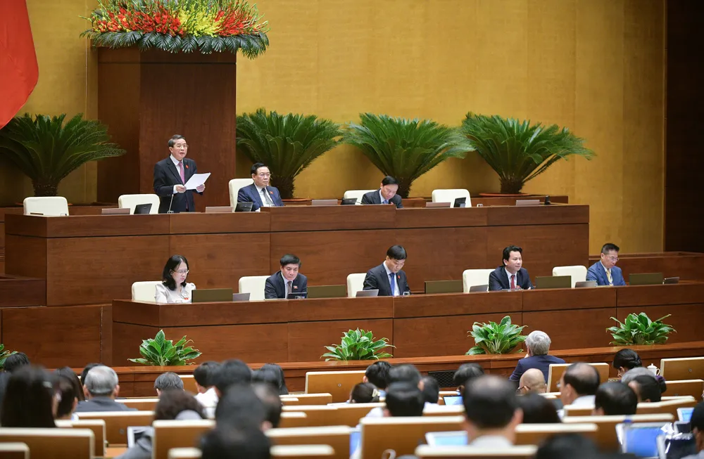 Phó Chủ tịch Quốc hội Nguyễn Đức Hải điều hành nội dung thảo luận