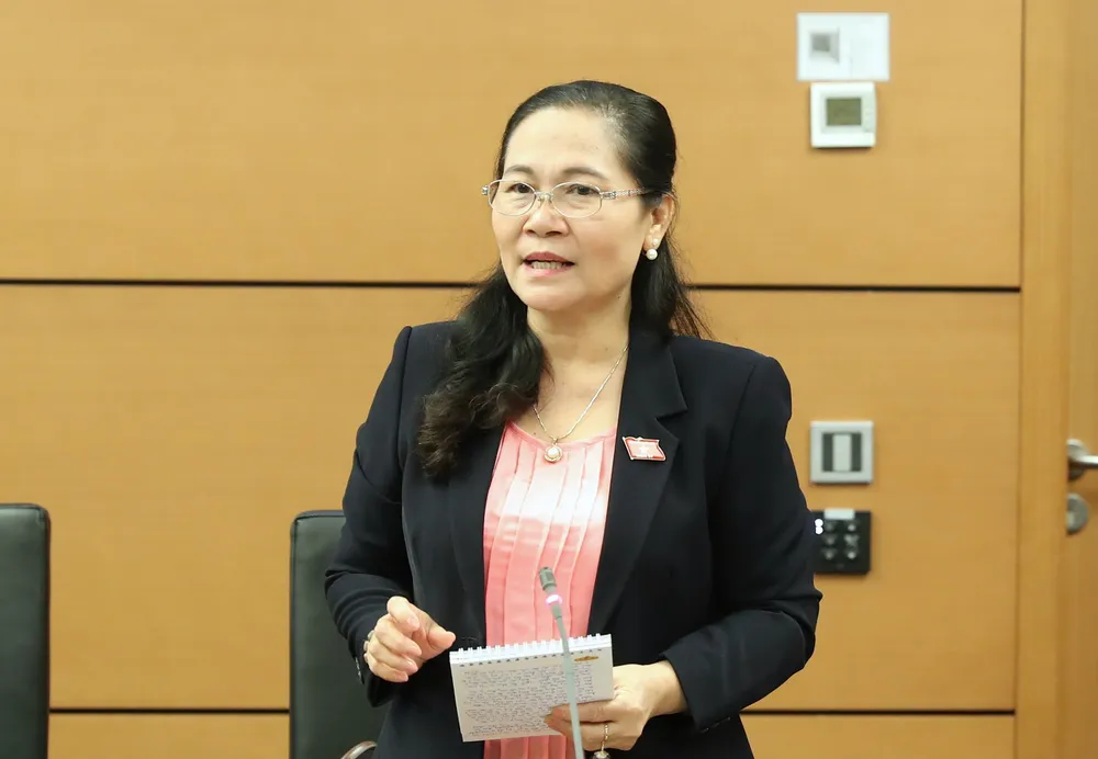 Đại biểu Nguyễn Thị Lệ. Ảnh: QUANG PHÚC Đại biểu Nguyễn Thị Lệ. Ảnh: QUANG PHÚC