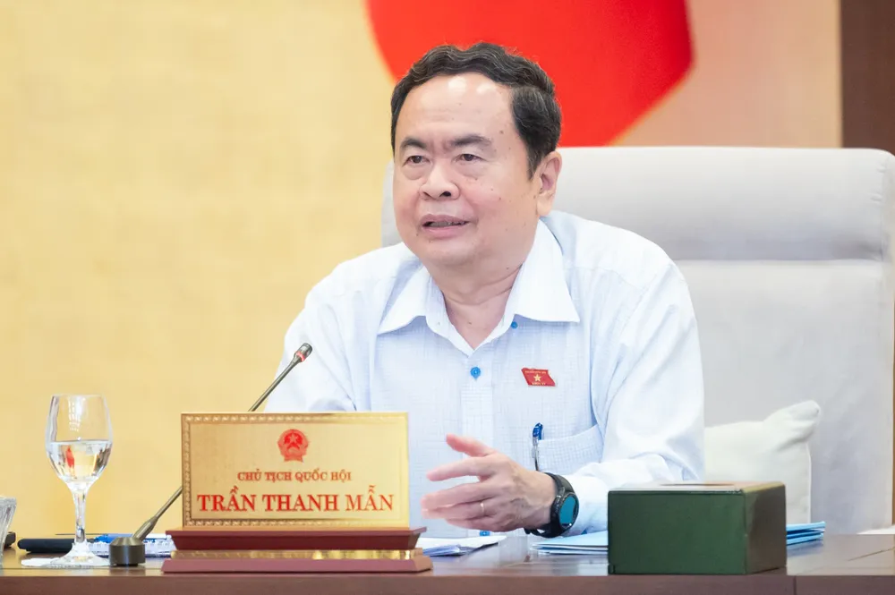 Chủ tịch Quốc hội Trần Thanh Mẫn phát biểu chỉ đạo tại phiên họp.jpg