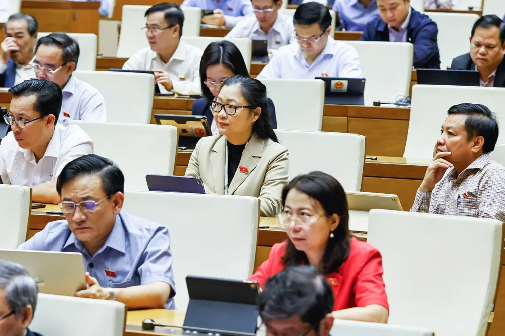 Các đại biểu dự phiên thảo luận sáng 5-11.jpg