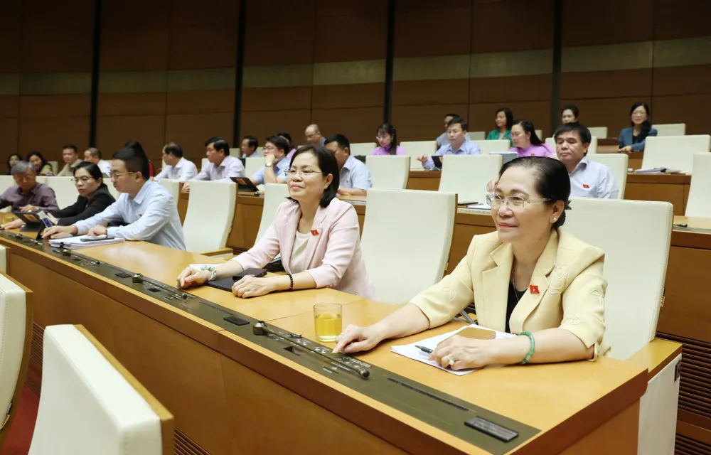 Đại biểu Quốc hội bấm nút thông qua.jpg