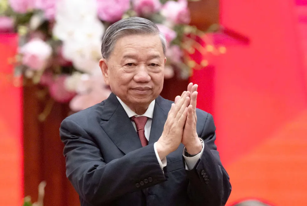 Tổng Bí thư Tô Lâm và Chủ tịch nước Lương Cường cùng Tổng Bí thư, Chủ tịch nước Trung Quốc Tập Cận Bình dự cuộc gặp gỡ hữu nghị nhân dân Việt Nam – Trung Quốc, sáng 15-4.jpg