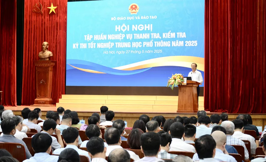 Hội nghị tập huấn nghiệp vụ thanh tra, kiểm tra kỳ thi tốt nghiệp THPT năm 2025