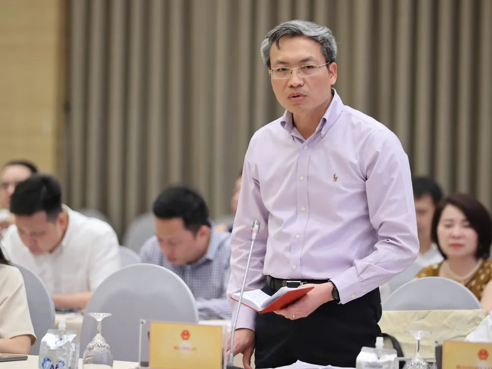 Thiếu tướng Nguyễn Quốc Toản, Chánh Văn phòng, Người phát ngôn Bộ Công an . Ảnh: VIẾT CHUNG