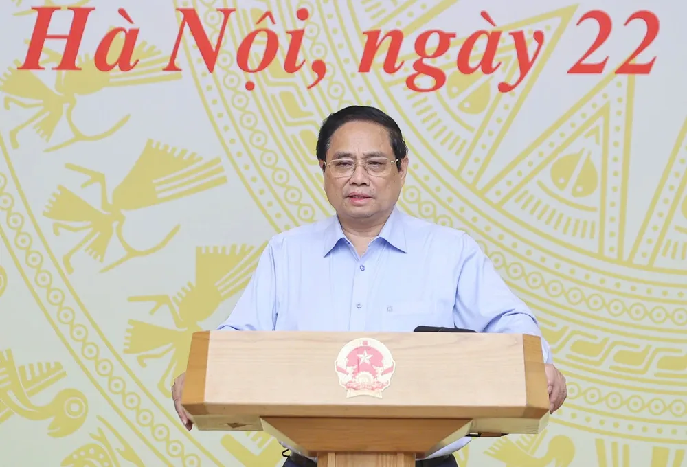 Thủ tướng nhấn mạnh cần nỗ lực, quyết tâm hoàn thành tất cả các mục tiêu, nhiệm vụ trên tất cả các lĩnh vực trong năm 2025. Ảnh: VIẾT CHUNG