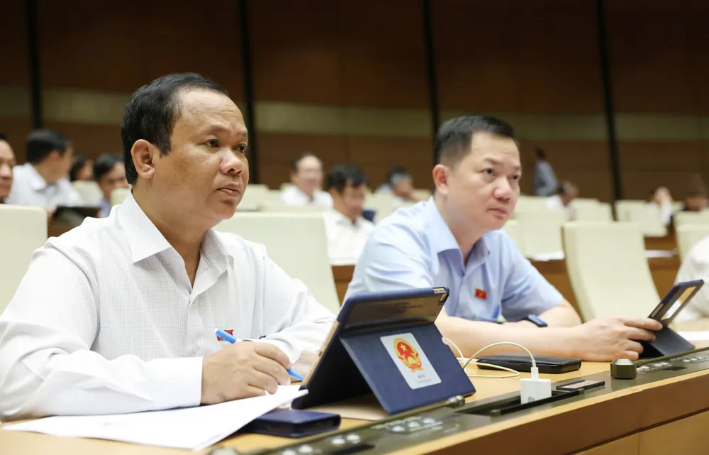 Các đại biểu Quốc hội dự phiên họp chiều 25-6. Ảnh: QUANG PHÚC