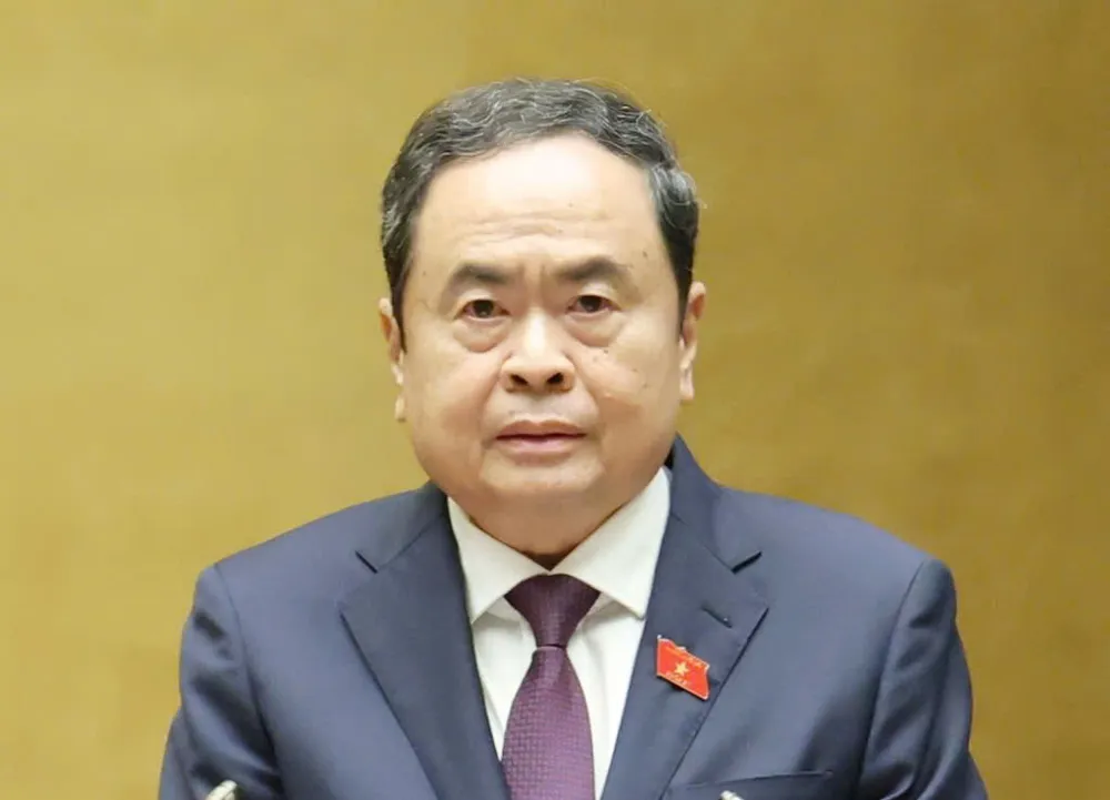 Chủ tịch Quốc hội Trần Thanh Mẫn được bầu làm Chủ tịch Hội đồng Bầu cử quốc gia. Ảnh QUANG PHÚC