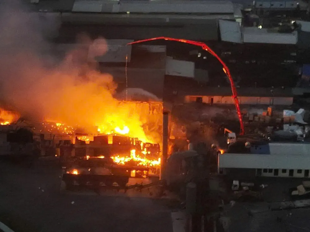 Hiện trường vụ cháy tại thôn Ao, xã Minh Hải, huyện Văn Lâm, tỉnh Hưng Yên