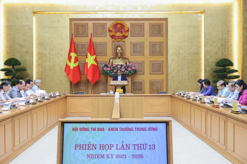 Thủ tướng Phạm Minh Chính chủ trì phiên họp Hội đồng Thi đua – Khen thưởng Trung ương nhiệm kỳ 2021-2026.