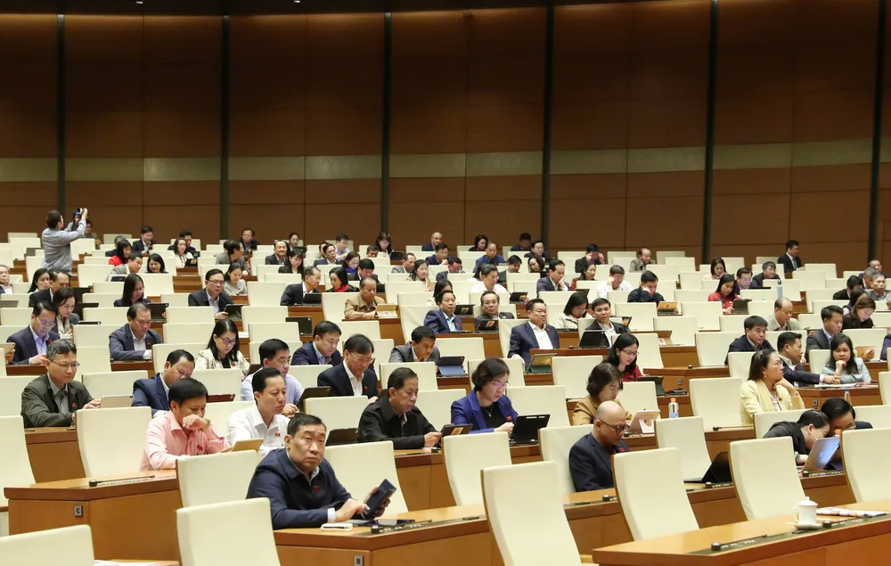 Phiên họp Quốc hội sáng 3-11. Ảnh QUANG PHÚC.jpg