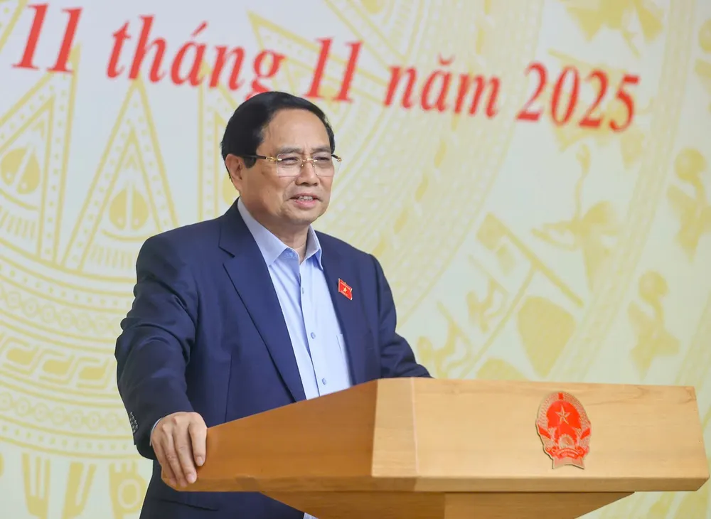 Thủ tướng phát biểu tại phiên họp. Ảnh: VIẾT CHUNG