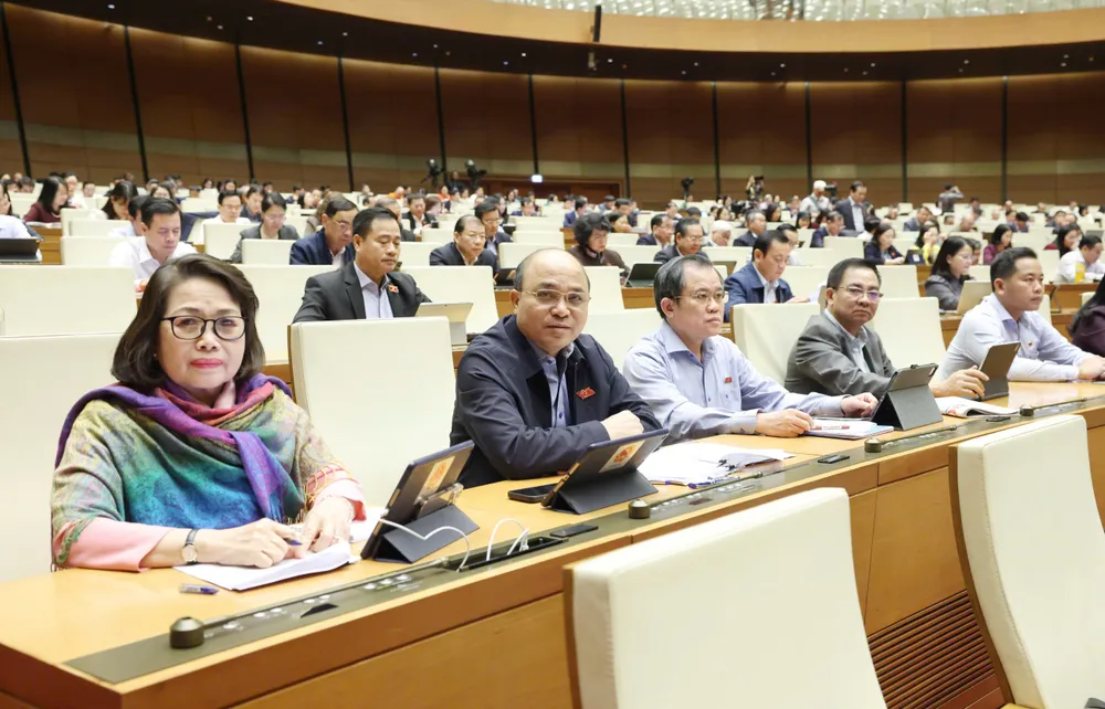 Phiên họp Quốc hội sáng 26-11. Ảnh QUANG PHÚC.jpg