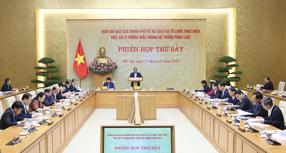 Thủ tướng Phạm Minh Chính chủ trì phiên họp thứ 7 của Ban chỉ đạo rà soát, xử lý vướng mắc trong hệ thống pháp luật