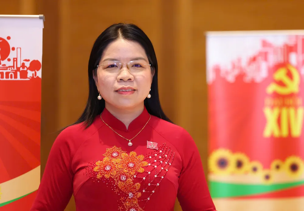 Đồng chí Nguyễn Thị Ngọc Xuân, Phó Trưởng đoàn chuyên trách Đoàn đại biểu Quốc hội TPHCM khóa XV, Đoàn đại biểu Đảng bộ TPHCM. Ảnh: QUANG PHÚC