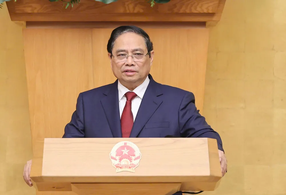 Thủ tướng Phạm Minh Chính khẳng định mục tiêu tăng trưởng từ 10% trở lên là không thay đổi. Ảnh: VIẾT CHUNG