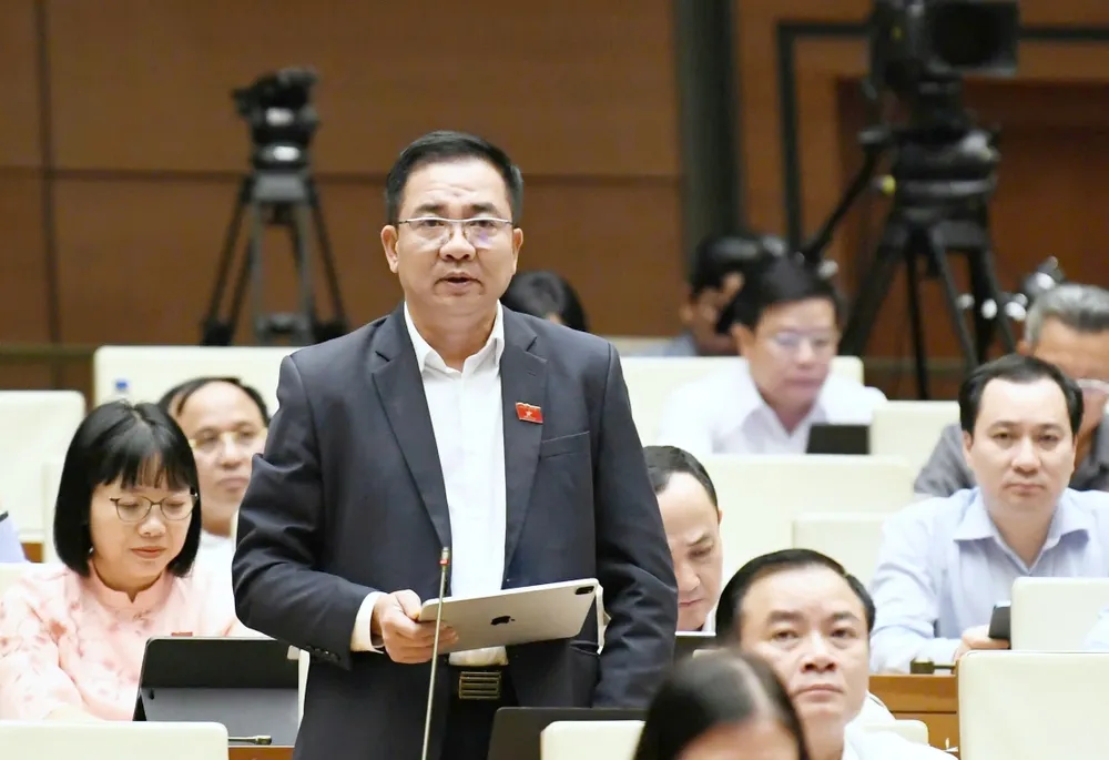 ĐB Nguyễn Minh Đức (TPHCM) phát biểu tại hội trường.jpg