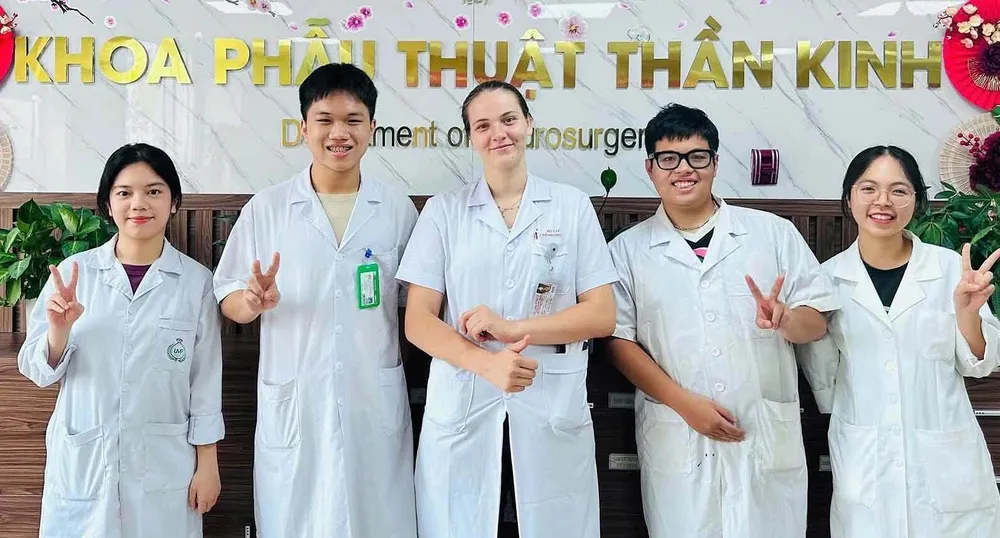 Sinh viên Trường Đại học Y Dược, Đại học Quốc gia Hà Nội. Ảnh: UMP