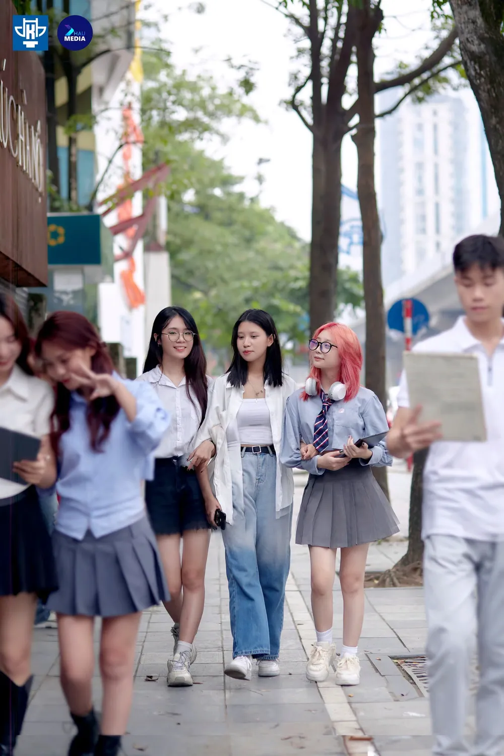 Sinh viên trường Đại học Kiến trúc Hà Nội. Ảnh: HAU