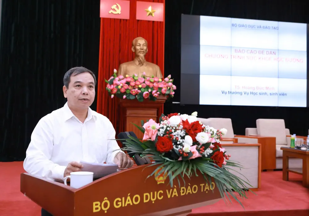 Ông Hoàng Đức Minh - Vụ trưởng Vụ Học sinh, sinh viên (Bộ GD-ĐT). Ảnh: ĐÌNH TUỆ