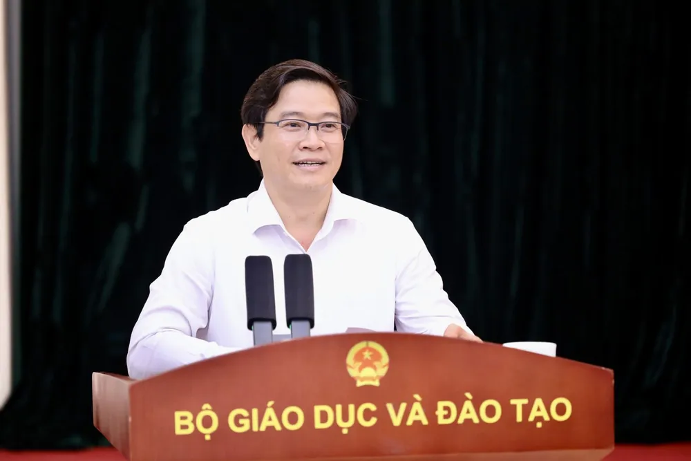 Vụ trưởng Vụ Giáo dục Phổ thông, Bộ GD-ĐT Thái Văn Tài. Ảnh: ANH KIM