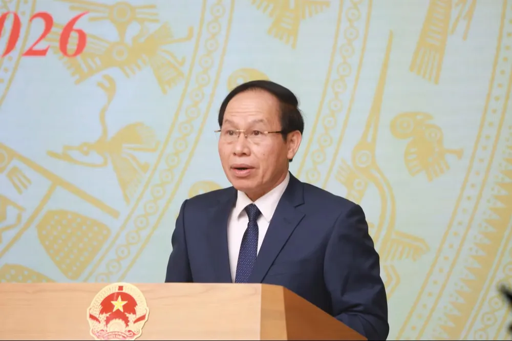  Phó Thủ tướng Lê Tiến Châu phát biểu khai mạc hội nghị. Ảnh: ĐÌNH TUỆ