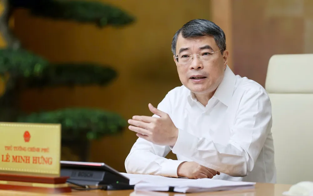 Thủ tướng Lê Minh Hưng chủ trì cuộc làm việc với các bộ, ngành, cơ quan liên quan về 4 dự án luật, ngày 10-9. Ảnh: VIẾT CHUNG