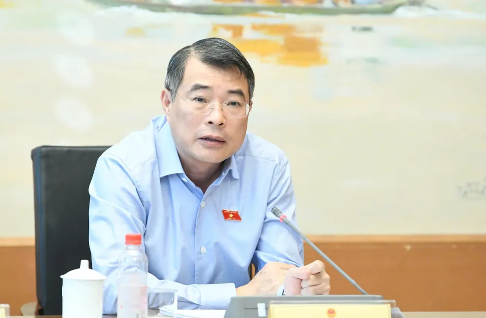 Thủ tướng Lê Minh Hưng phát biểu tại phiên thảo luận tổ đại biểu Quốc hội, chiều 24-10. Ảnh VIẾT CHUNG.jpg