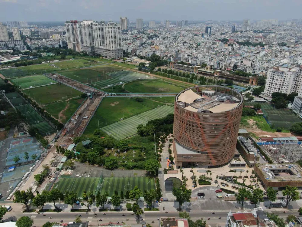 Khu đô thị tại phường Phú Thọ, TPHCM. Ảnh: HOÀNG HÙNG