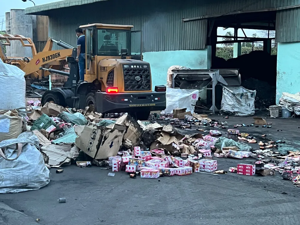 Tiêu hủy lô hàng vi phạm