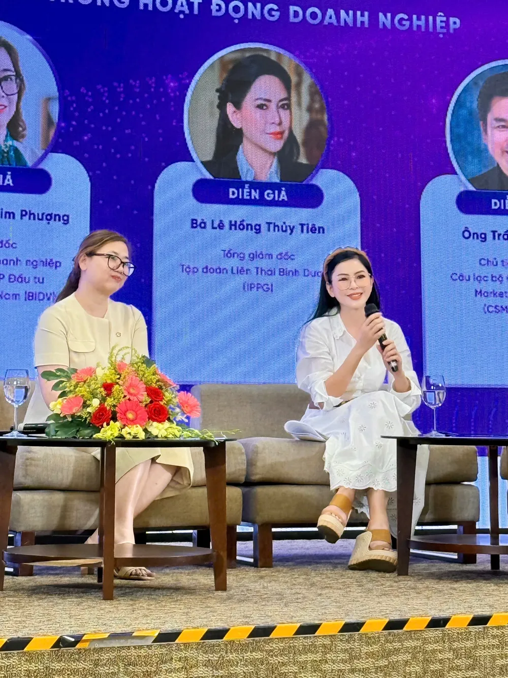 ba Le Hong Thuy Tien lam dien gia.JPG