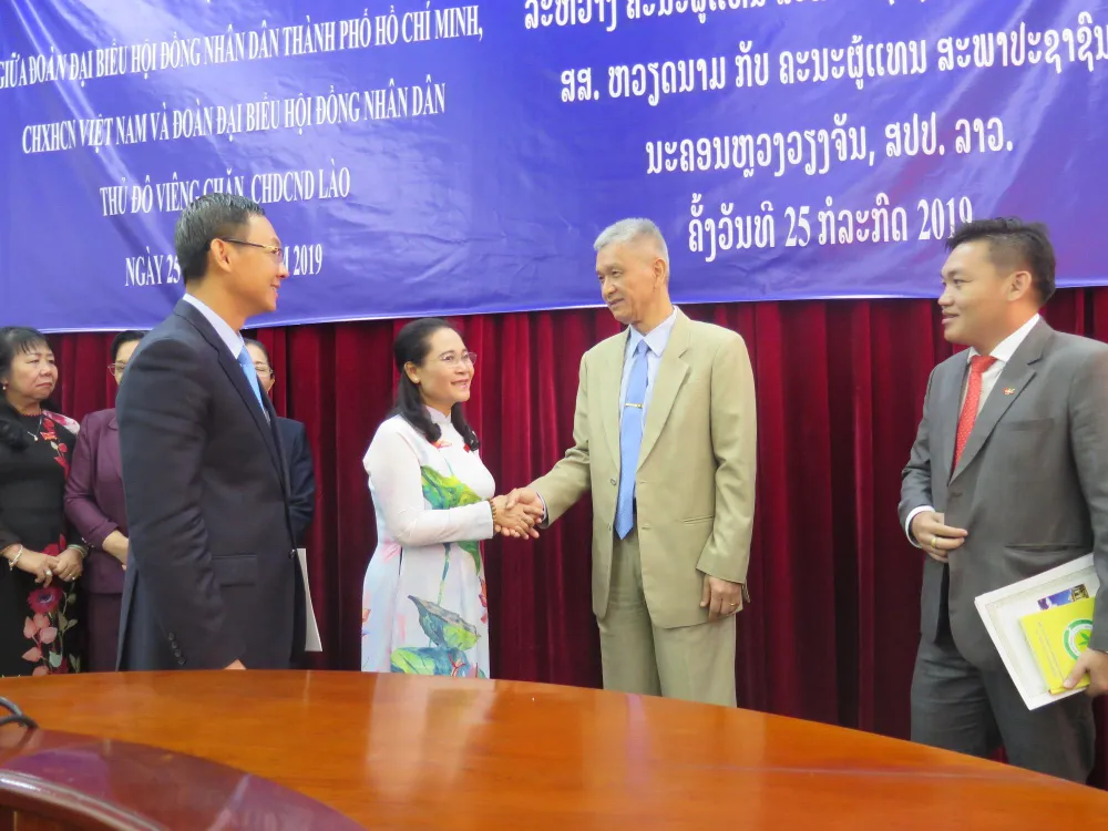 Chủ tịch HĐND TPHCM Nguyễn Thị Lệ: Hợp tác với Thủ đô Viêng Chăn là “mệnh lệnh từ trái tim” ảnh 5