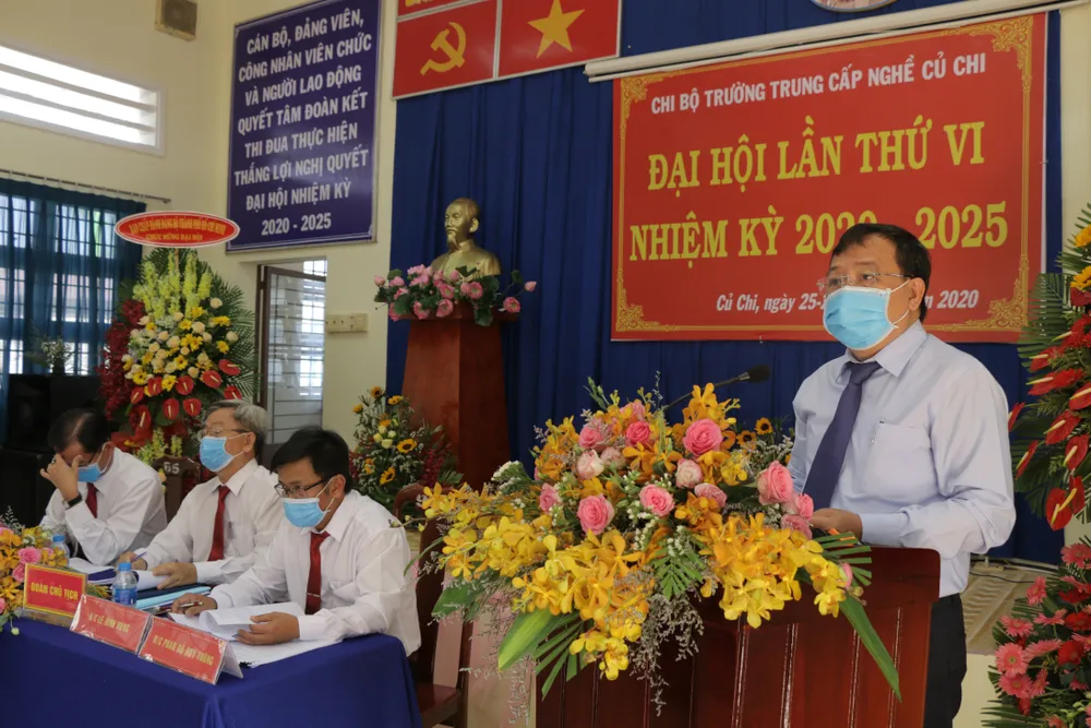 Chi bộ Trường Trung cấp nghề Củ Chi tổ chức Đại hội lần thứ VI ảnh 1