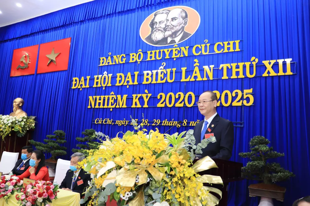 Đồng chí Nguyễn Quyết Thắng tái đắc cử Bí thư Huyện ủy Củ Chi ảnh 1
