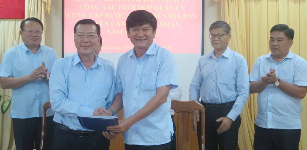 Huyện Cần Giờ và SAWACO hợp tác đảm bảo 100% người dân có nước sạch ảnh 2