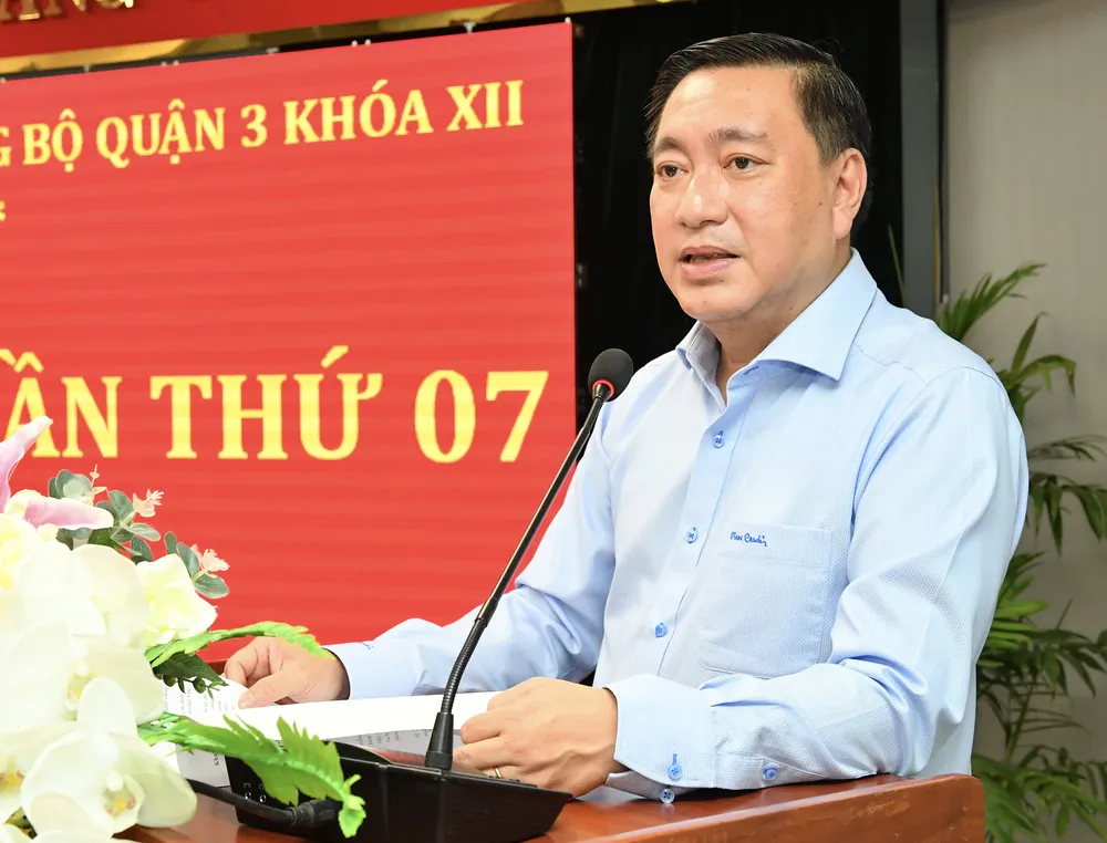 Quận 3 tiếp tục quan tâm giải quyết tốt công tác cán bộ khi thực hiện mô hình chính quyền đô thị ảnh 1